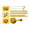 Giàn phơi thông minh Hòa Phát Star KG-900 chịu lực 60kg, màu Gold